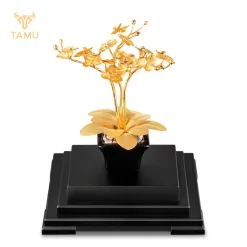 Chậu hoa lan hồ điệp vàng 24K hình ảnh 5