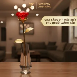 Công dụng hoa hồng pha lê mạ vàng 24k