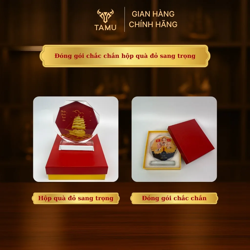 Cúp pha lê tự hào việt nam khắc in uv 3D hình 6