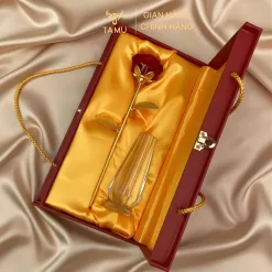 Hoa hồng pha lê mạ vàng 24k hình ảnh 5