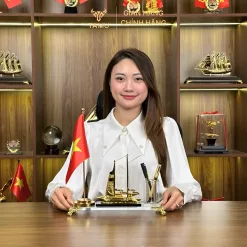 Hộp cắm bút thuyền hiện đại 1 cờ hình 4