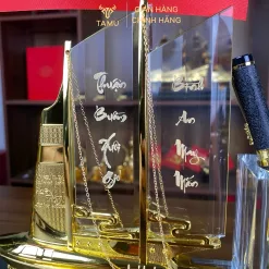 Hộp cắm bút thuyền hiện đại 1 cờ hình 5