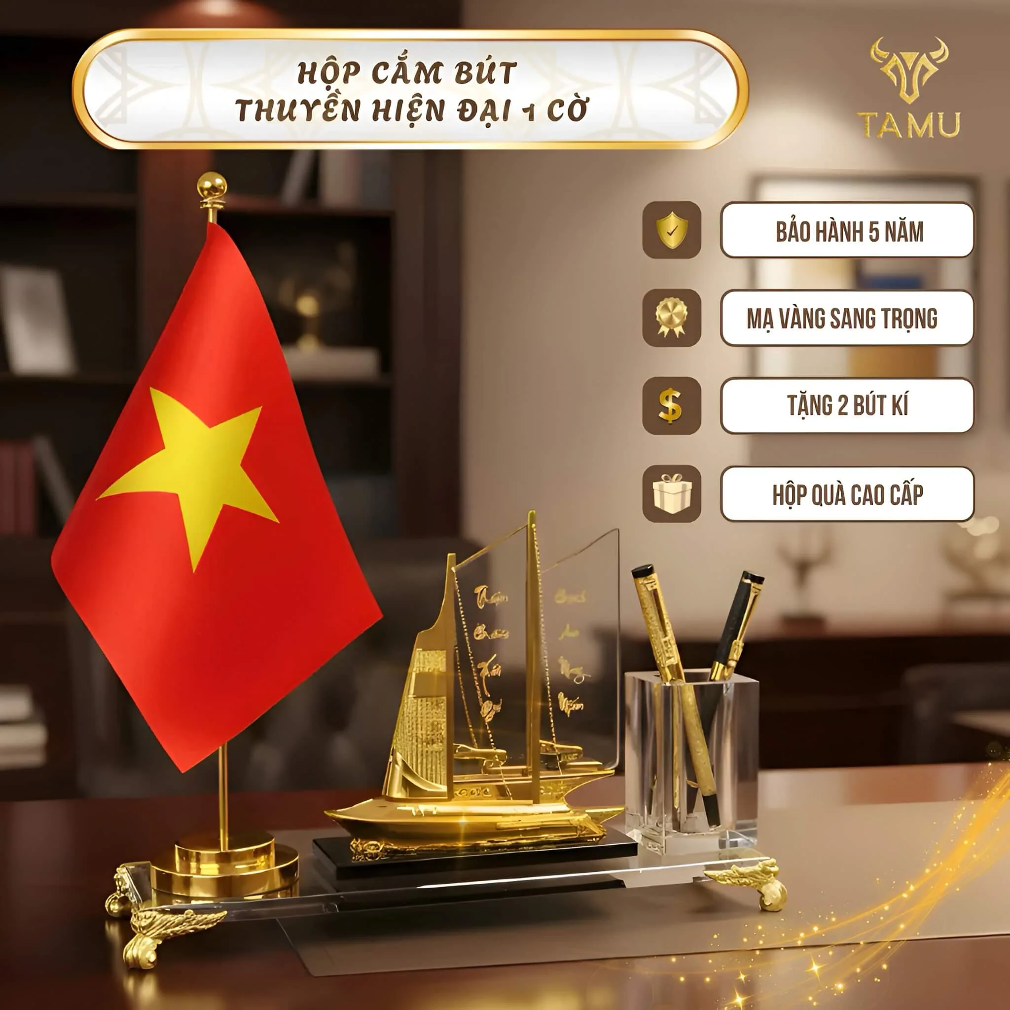 Hộp Cắm Bút Doanh Nghiệp