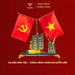 Hộp cắm bút thuyền hiện đại 2 cờ hình ảnh 2