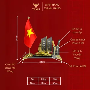 Thông số hộp cắm bút thuyền hiện đại 1 cờ 