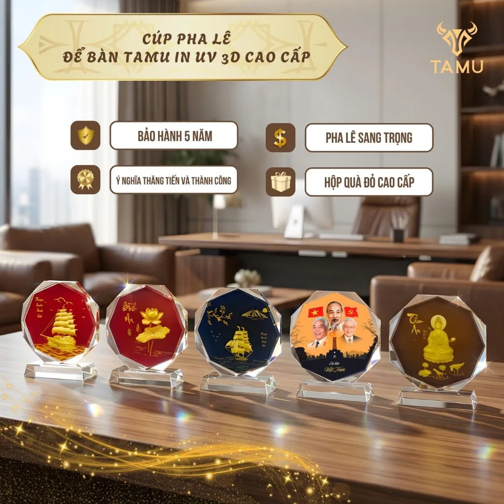 Tổng hợp cúp pha lê để bàn