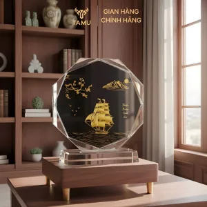 Cúp Pha Lê Cao Cấp Vinh Danh Lãnh Đạo Sang Trọng