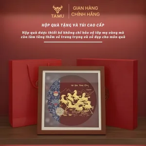 Bộ quà tặng sếp mạ vàng sang trọng được đóng gói thủ công tại TAMU