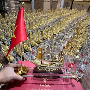 Hình ảnh dự án mô hình thuyền quà tặng cho huyện Bình Xuyên