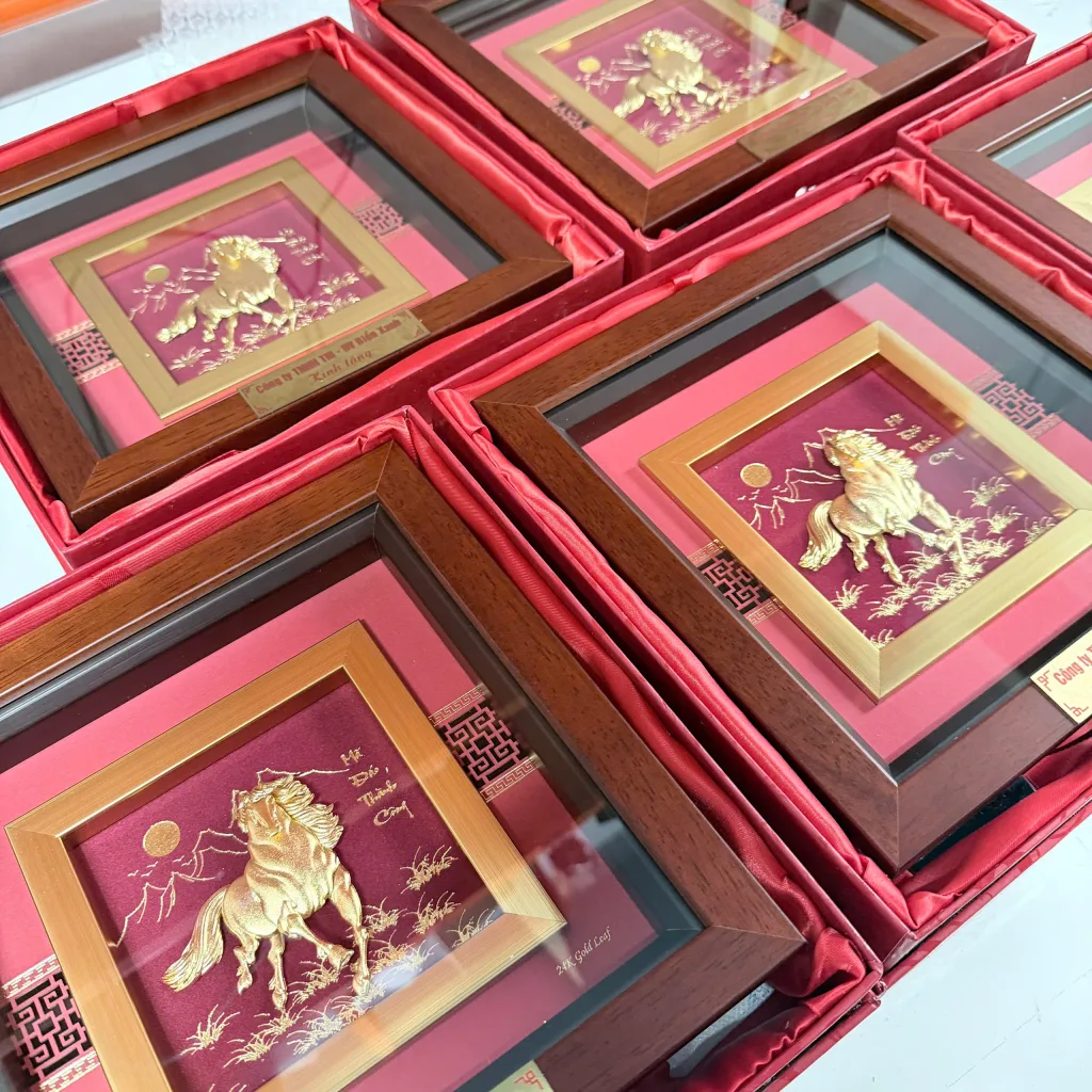 Tranh Mã Đáo Khắc Tem Đồng