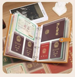 Minh họa cung cách đựng của sổ đựng giấy tờ quan trọng nhiều kích thước A4, A5, A6